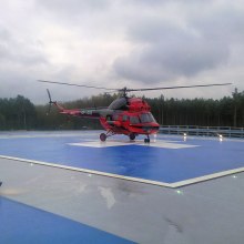 Specifickou kategorií montáže topných kabelů do betonu jsou heliporty Specifickou kategorií montáže topných kabelů do betonu jsou heliporty
