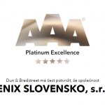 Fenix Slovensko, s.r.o. has received Dun & Bradstreet AAA Platinum Award. Fenix Slovensko, s.r.o. has received Dun & Bradstreet AAA Platinum Award.