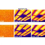 Thermal images of the ceiling with each type of insulation Thermal images of the ceiling with each type of insulation